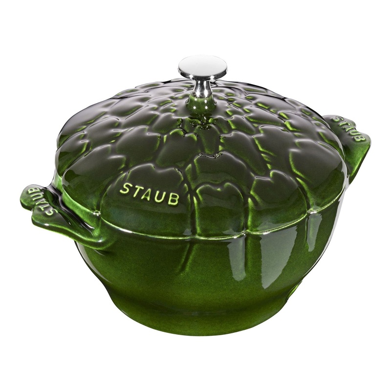 Staub Cast Iron 3-qt Artichoke Cocotte in Basil – Premium French Cookware
