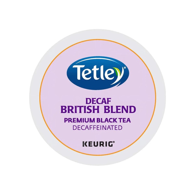 Tetley British Blend Decaf K-Cup Recyclable Tea Pods (Case of 96)