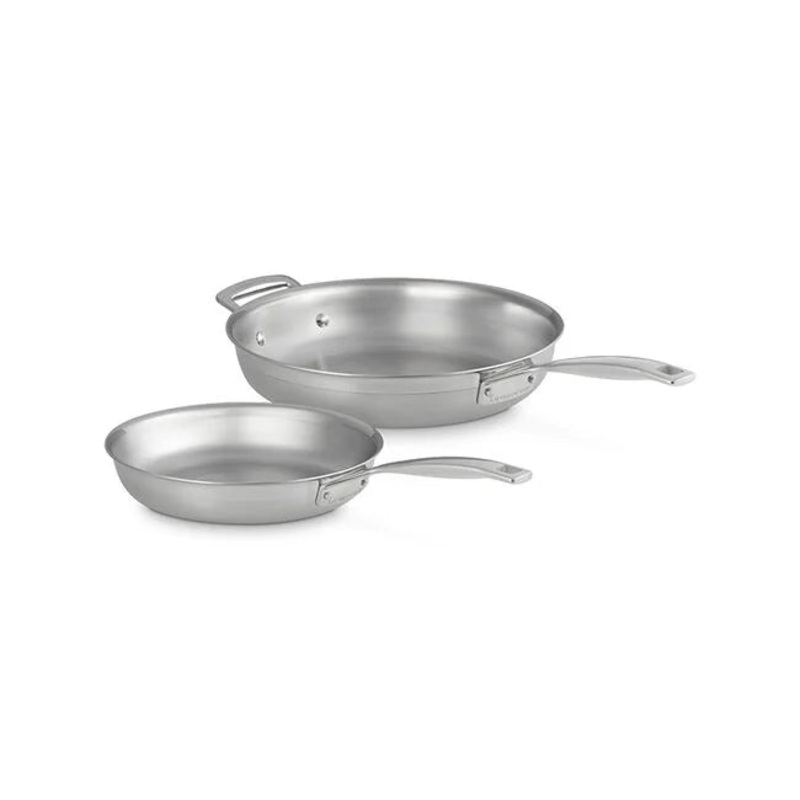 Le Creuset – Classic Stainless Steel 2-Piece Frying Pan Set