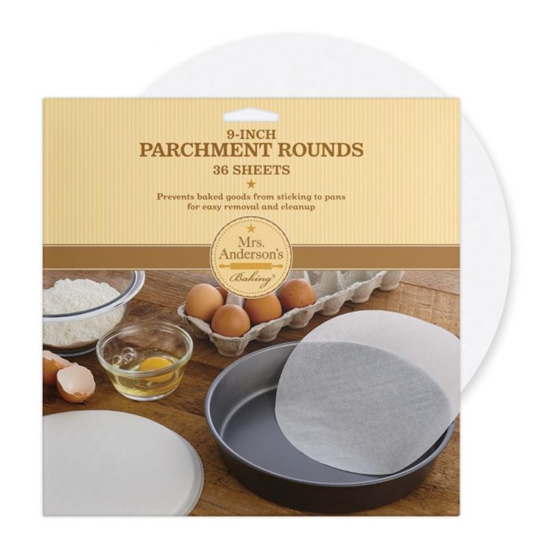 Mrs. Anderson’s Baking Bleached Round Cake Parchment Paper 9″