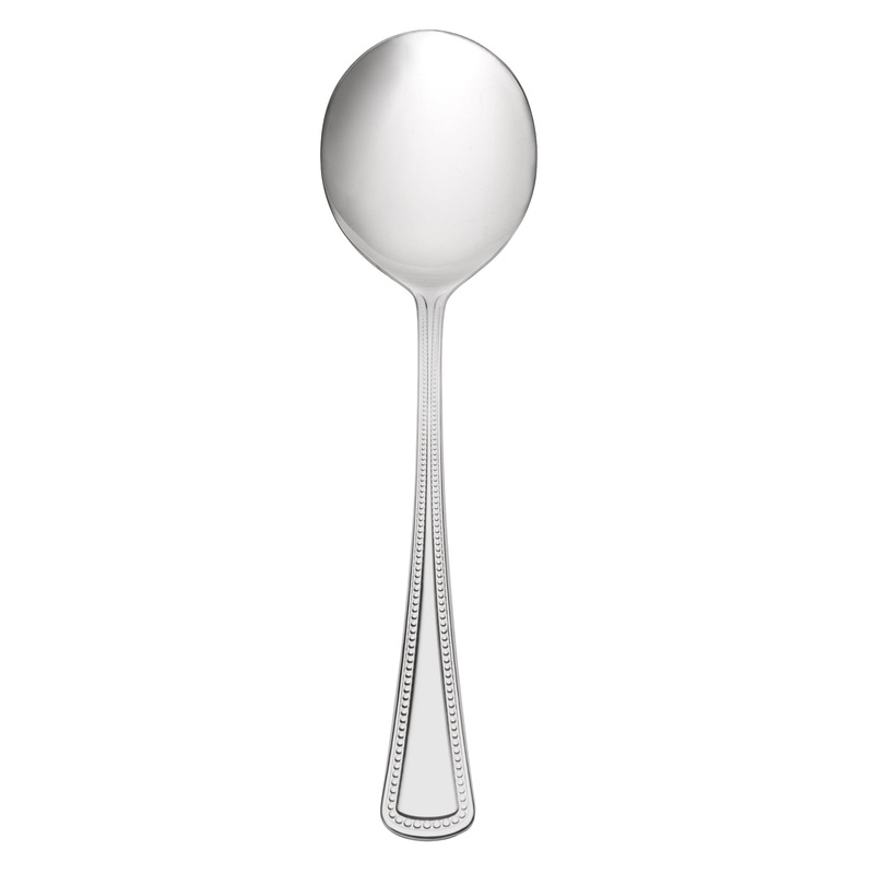 Oneida 2544SBLF Needlepoint 5 3/4″ 18/8 Stainless Steel Extra Heavy Weight Bouillon Spoon – 12/Pack