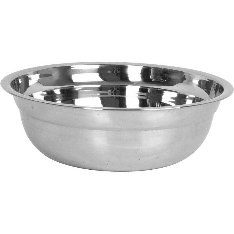 Polar Basin Stainless Steel bowl Heavy Duty Dent-Resistant with Contoured neck – Mixing Bowl Prep Bowl Metal Bowl Great for Prepping Cooking Baking Meal Prep Bowl