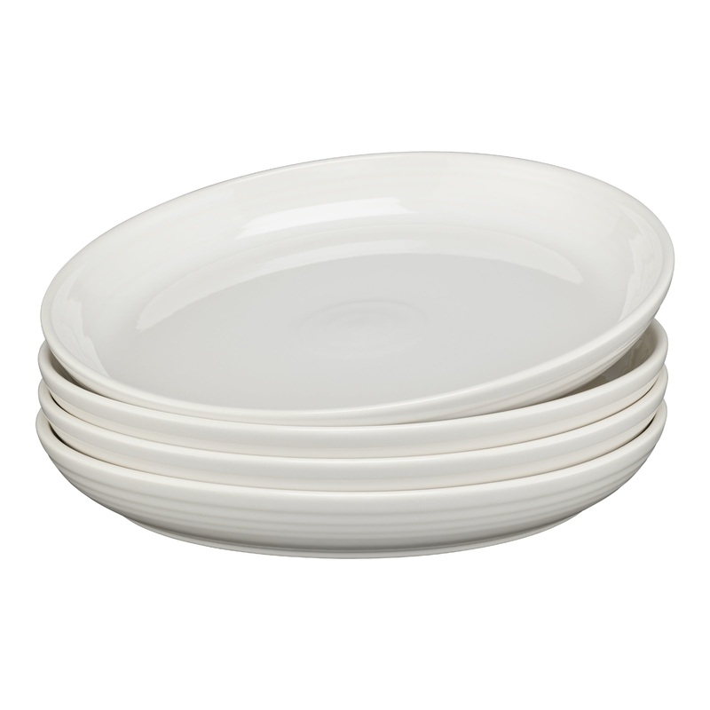 White Coupe 10 3/8 Inch Dinner Bowl 40 OZ, Set of 4
