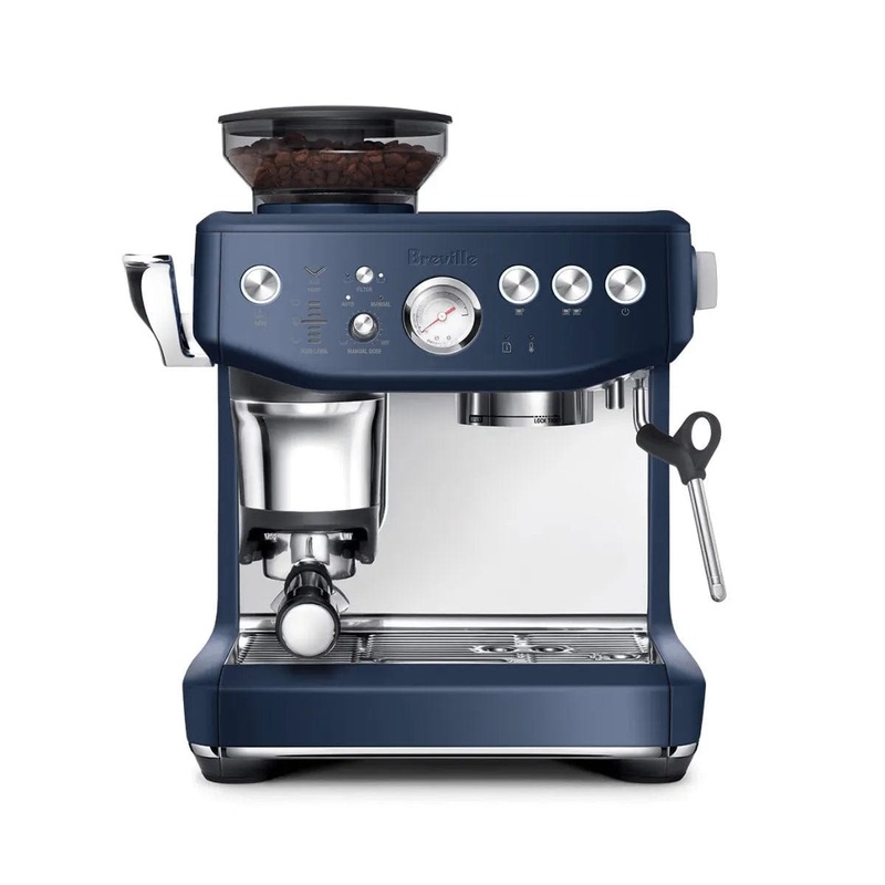 Breville The Barista Express Impress Semi-Automatic Espresso Machine BES876DBL (Damson Blue)