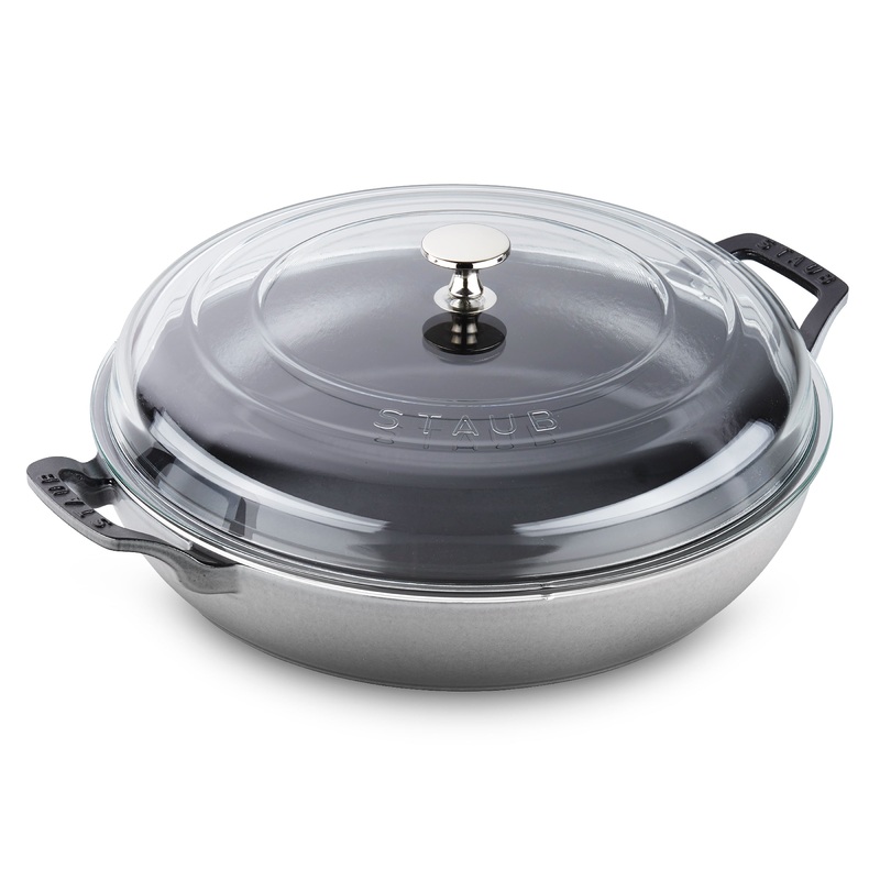 Staub 3.5 Qt Braiser with Glass Lid – Graphite
