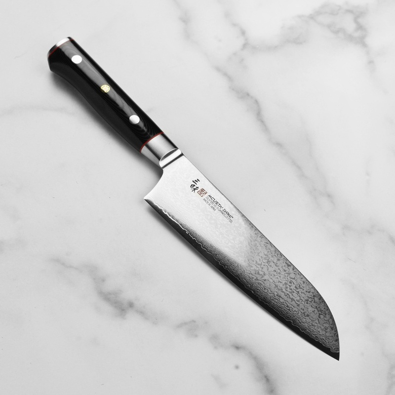 Zanmai Classic Pro Zebra Damascus 7″ Santoku