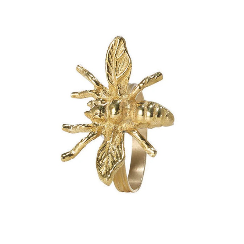 Bodrum Bee Napkin Ring Gold