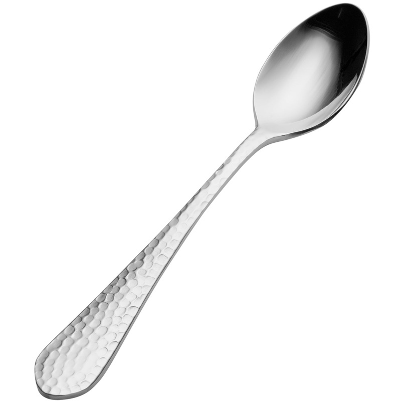 Bon Chef S1200 Reflections 6 1/4″ 18/10 Stainless Steel Extra Heavy Teaspoon – 12/Pack