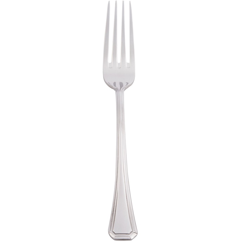 Bon Chef S506 Prism 8 1/16″ 18/10 Stainless Steel Extra Heavy European Size Dinner Fork – 12/Pack