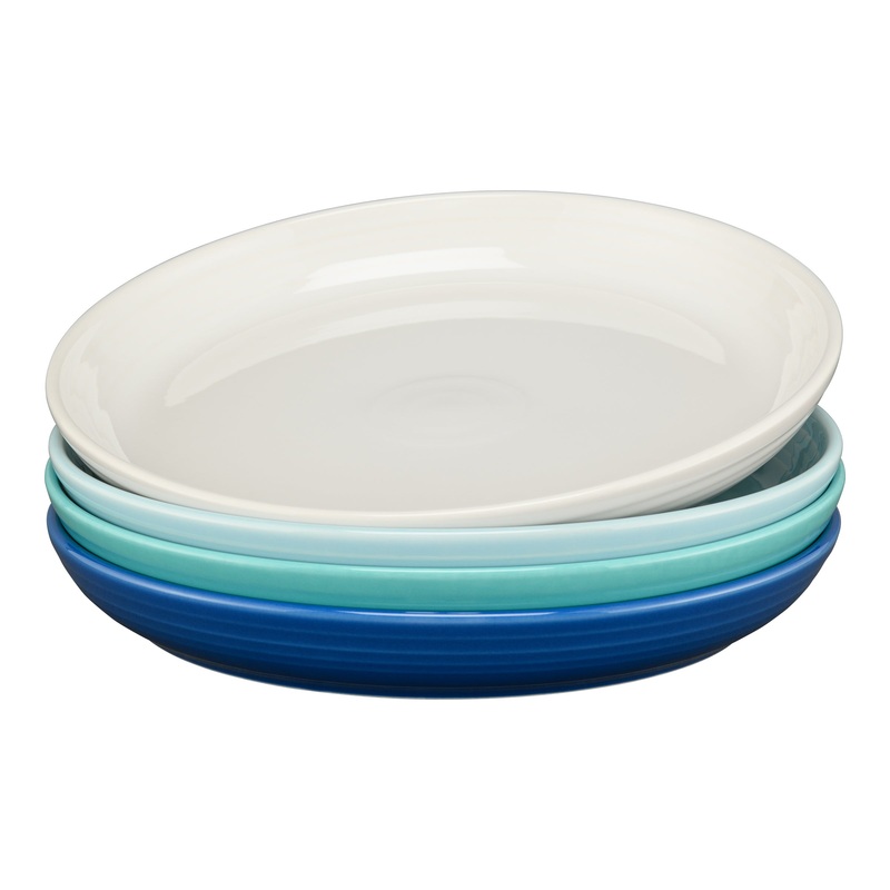 Coastal Blues Coupe 10 3/8 Inch Dinner Bowl 40 OZ, Set of 4