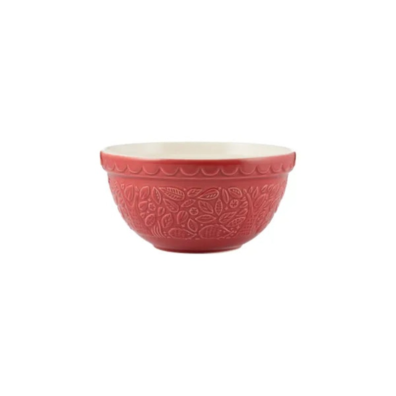 Mason Cash In The Forest S30 Red Mixing Bowl 8.25″
