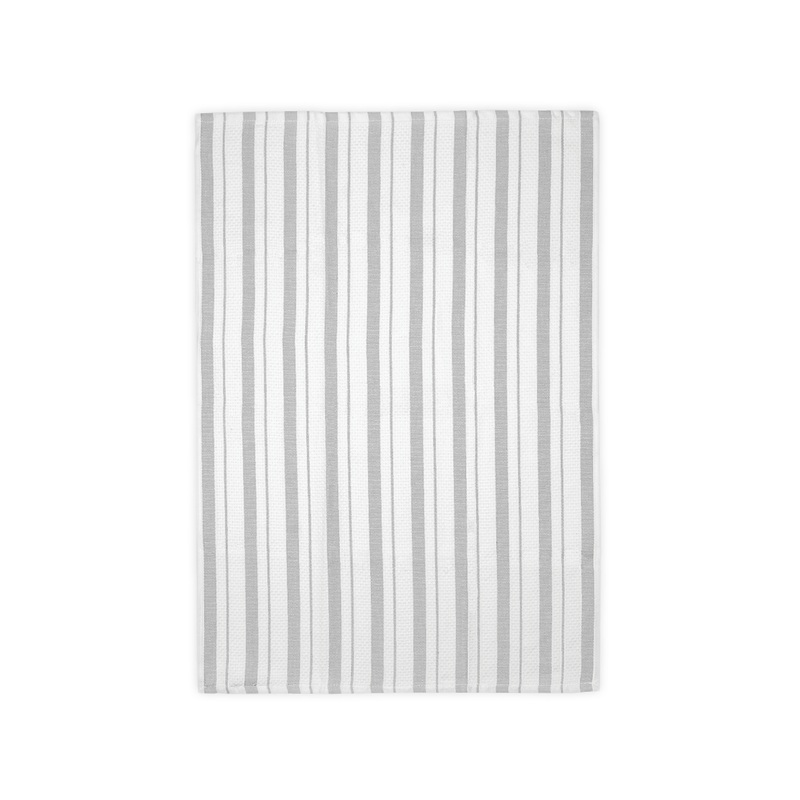 MU Kitchen Misty Gray Basket Weave Towel