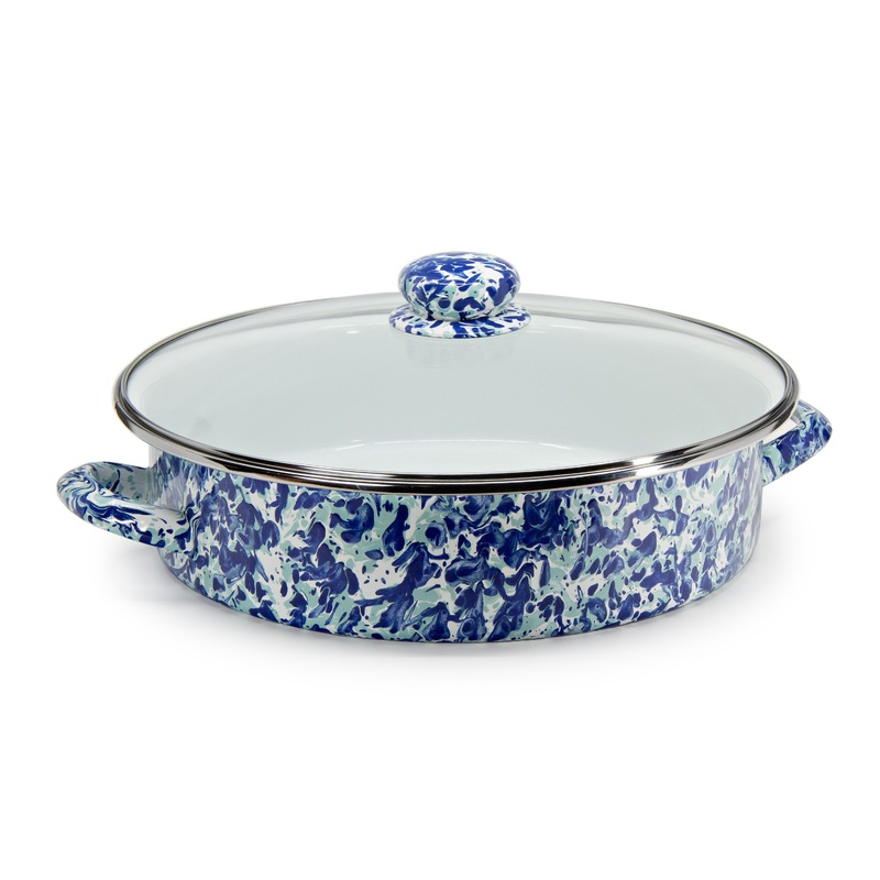 Ocean Swirl Large Saute Pan