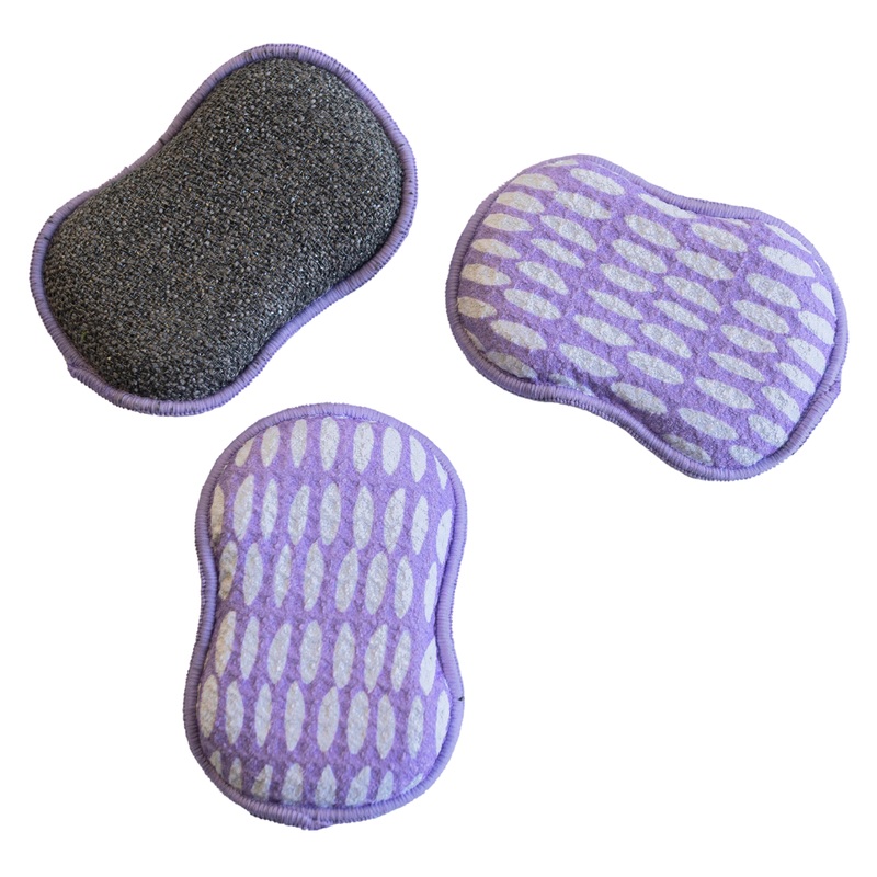 Reusable Sponges (Set of 3) – Lilac Beans