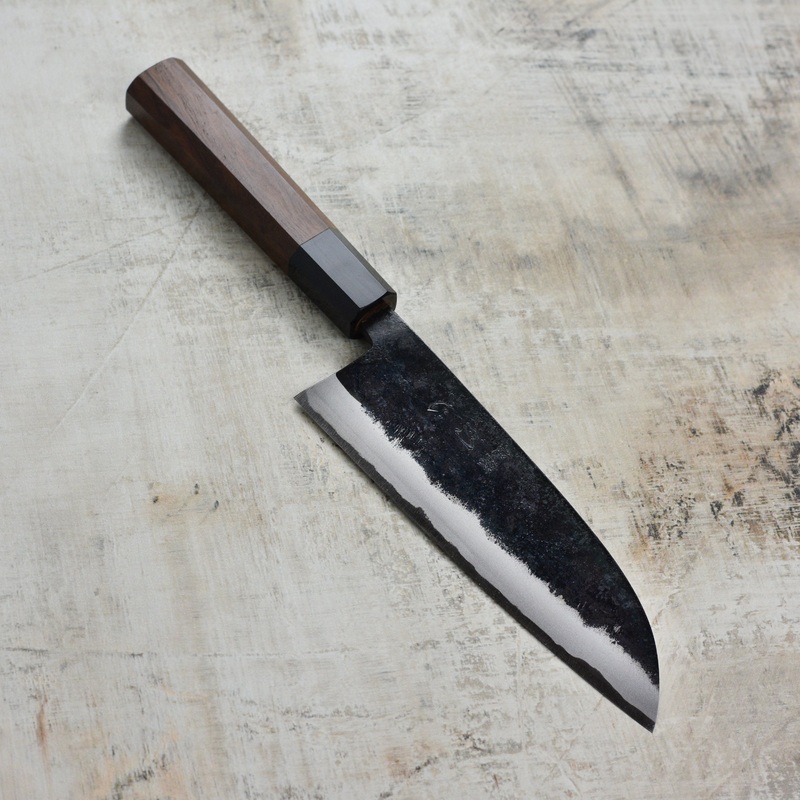 Hatsukokoro Sumi Aogami #2 Kurouchi 6.5″ Santoku