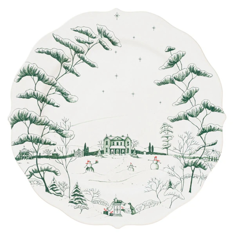 Juliska Country Estate Winter Frolic Charger – Evergreen