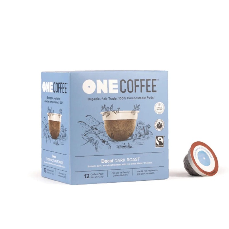 OneCoffee Dark Roast Decaf Single-Serve Pods (Case of 72)