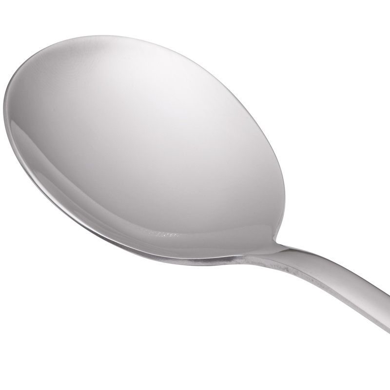 World Tableware 965 016 Columbus 6 1/4″ 18/0 Stainless Steel Heavy Weight Bouillon Spoon – 12/Pack