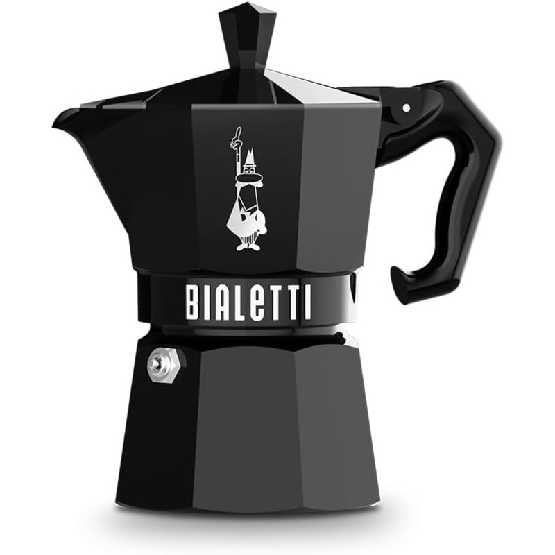 Bialetti Moka Exclusive Stovetop Espresso Maker 3 Cups – Black