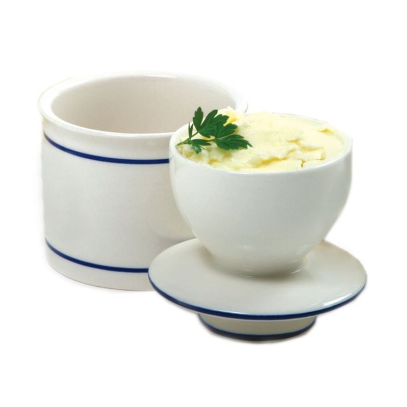 Norpro Glazed Stoneware Butter Keeper