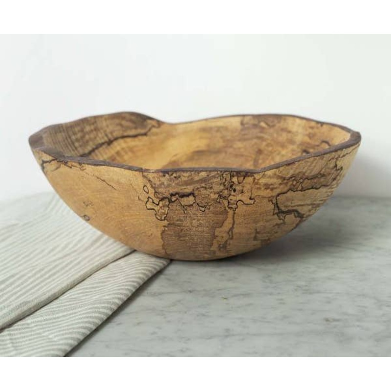 Peterman’s 10″ SPALTED MAPLE OVAL BOWL
