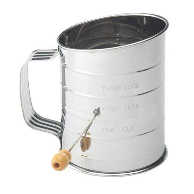 Stainless Steel 5 Cup Crank Sifter