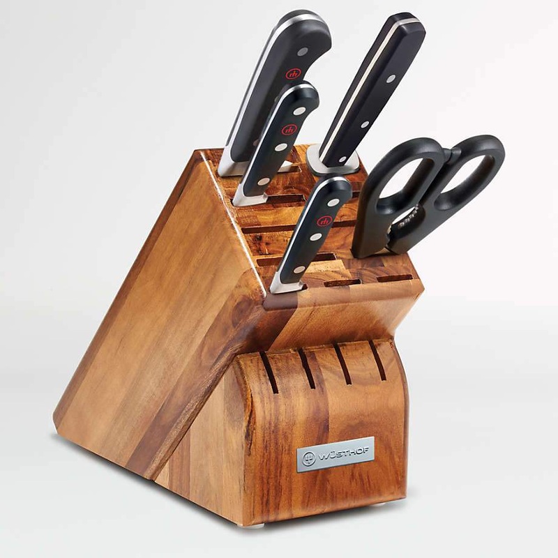 Wsthof Classic 6-Piece Acacia Knife Block Set
