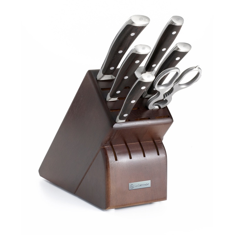 Wusthof Ikon Blackwood Seven Piece Knife Block Set