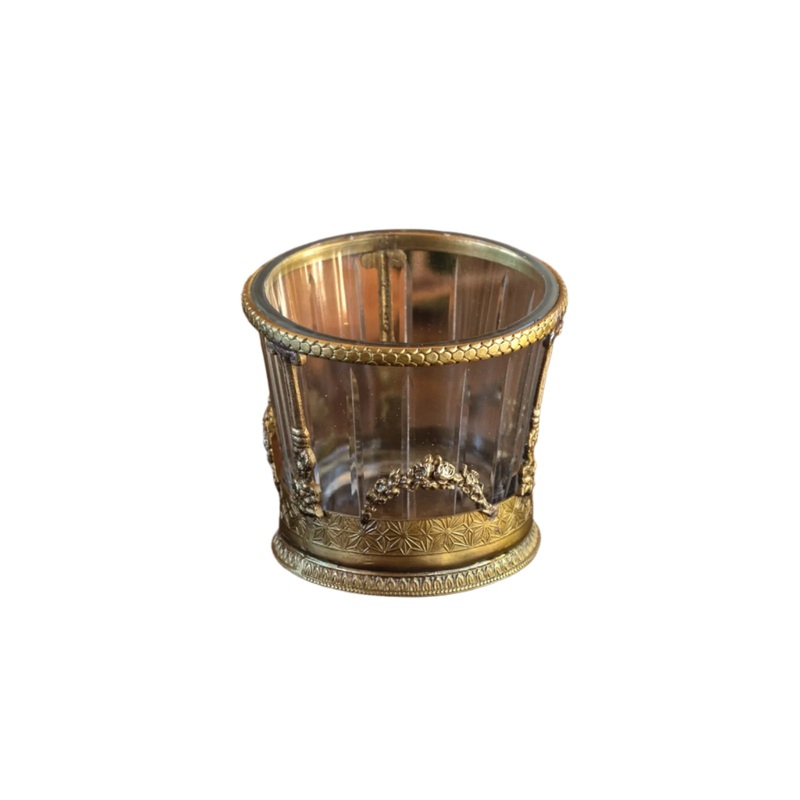 Antique Gold Vanity Candle Holder – AS IS