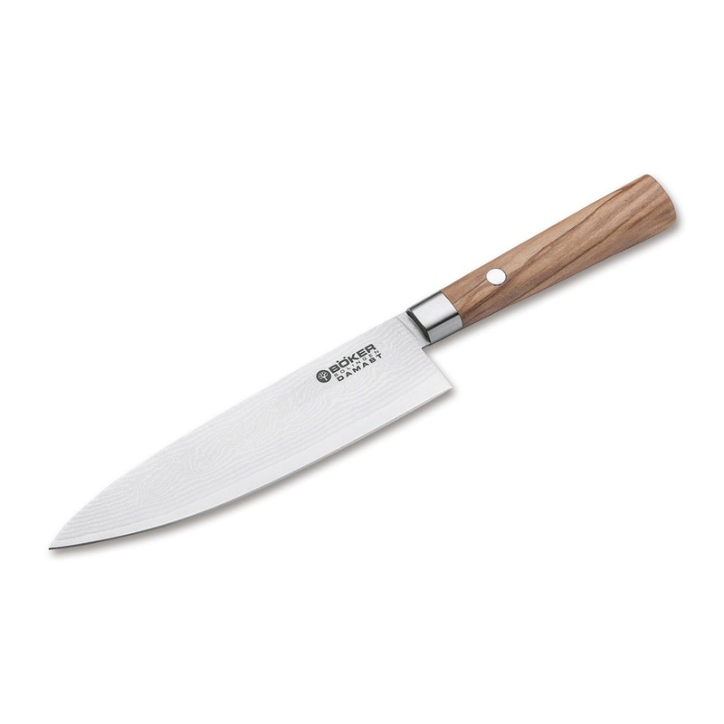 Boker Damascus Olive 6.2″ Chef’s Knife