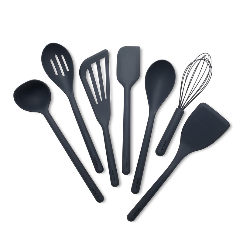 Platinum Silicone Tools 7-Piece Utensil Set | Gray