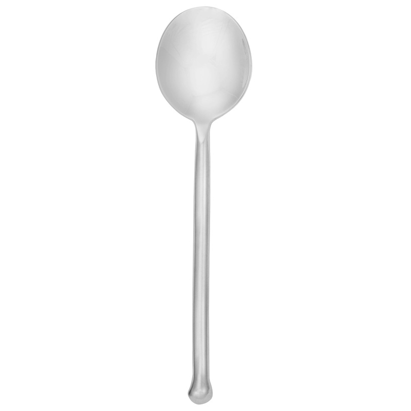 Walco RUS12 Rustic Tree 7 1/4″ 18/10 Stainless Steel Extra Heavy Weight Bouillon Spoon – 12/Pack