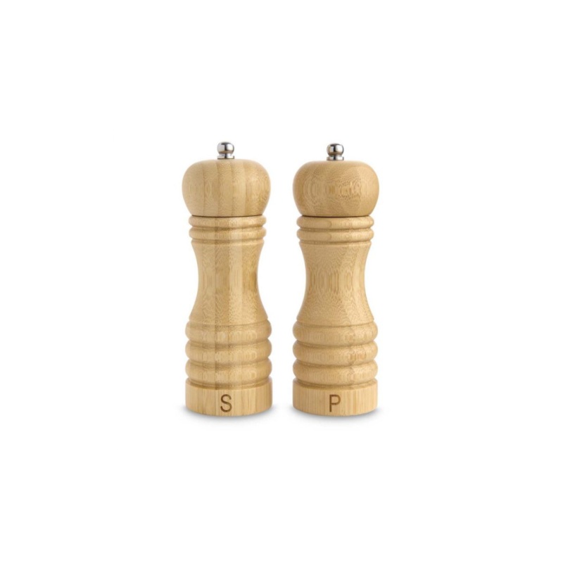 Bamboo Salt & Peppermill – 6″