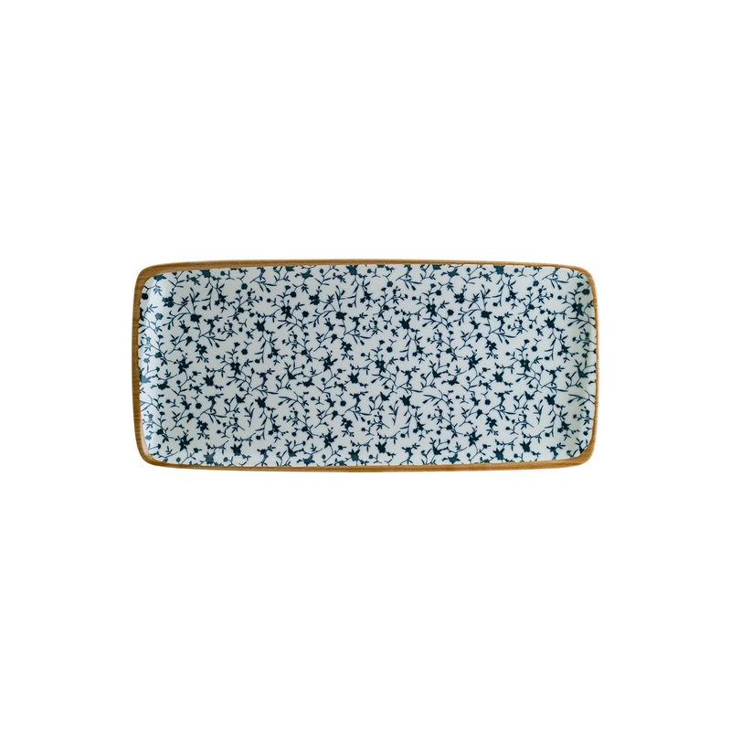 Calif 13.5″ x 6″ x h:0.75″ Rectangular Decorated Porcelain Platter