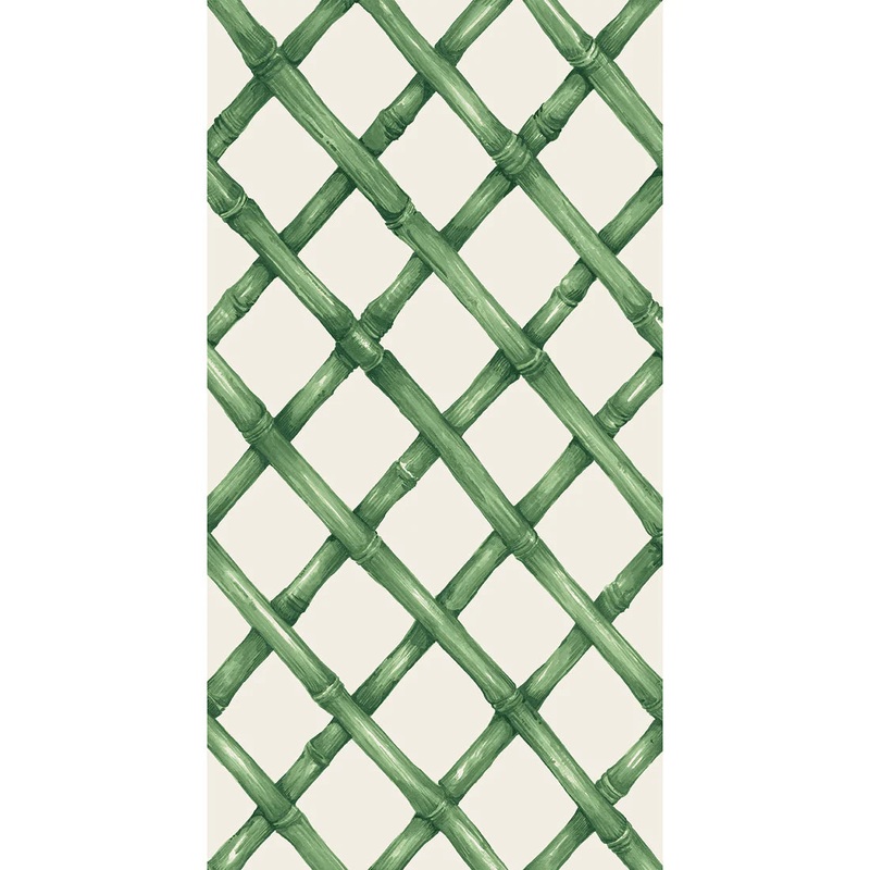 Hester & Cook Green Lattice Guest Napkins