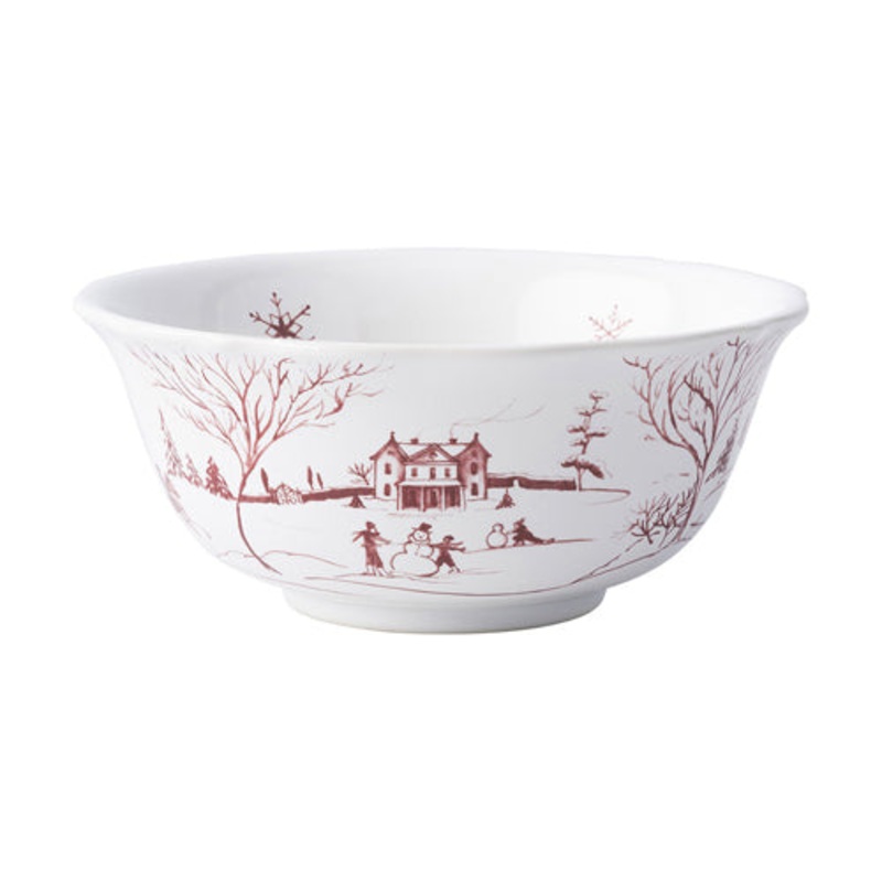 Juliska Country Estate Winter Frolic Cereal/Ice Cream Bowl – Ruby