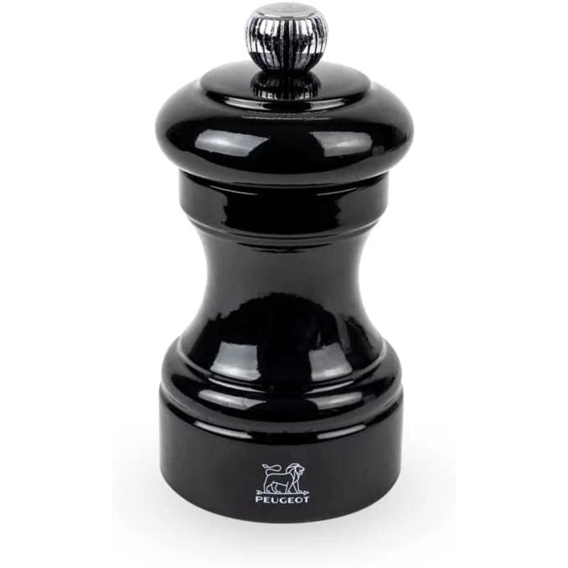 Peugeot Bistro Black Lacquer Pepper Mill – 10cm/4″