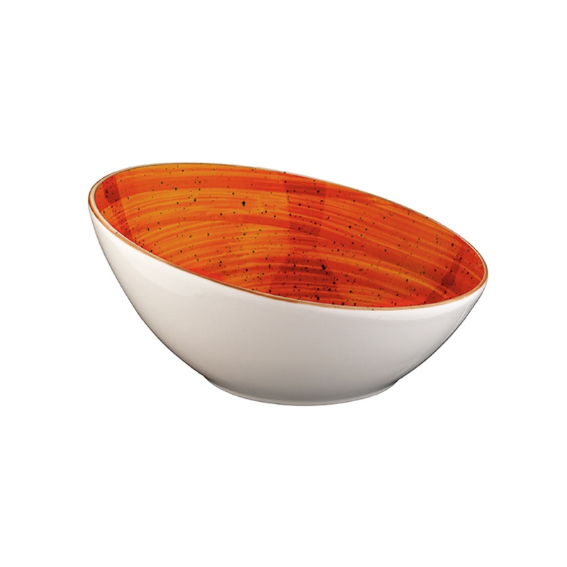 Terracota dia.6.5″ h:3″ 12 oz. Round Terracotta Porcelain Bowl (Set of 4)