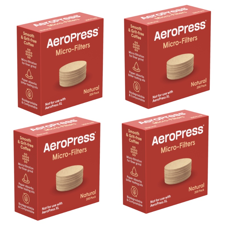 AeroPress Natural Micro-Filters (4 Pack, 800 Count)