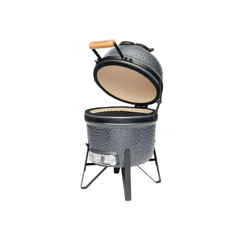 BergHOFF Ceramic 13″ BBQ Bluestone Outdoor Grill, Grey