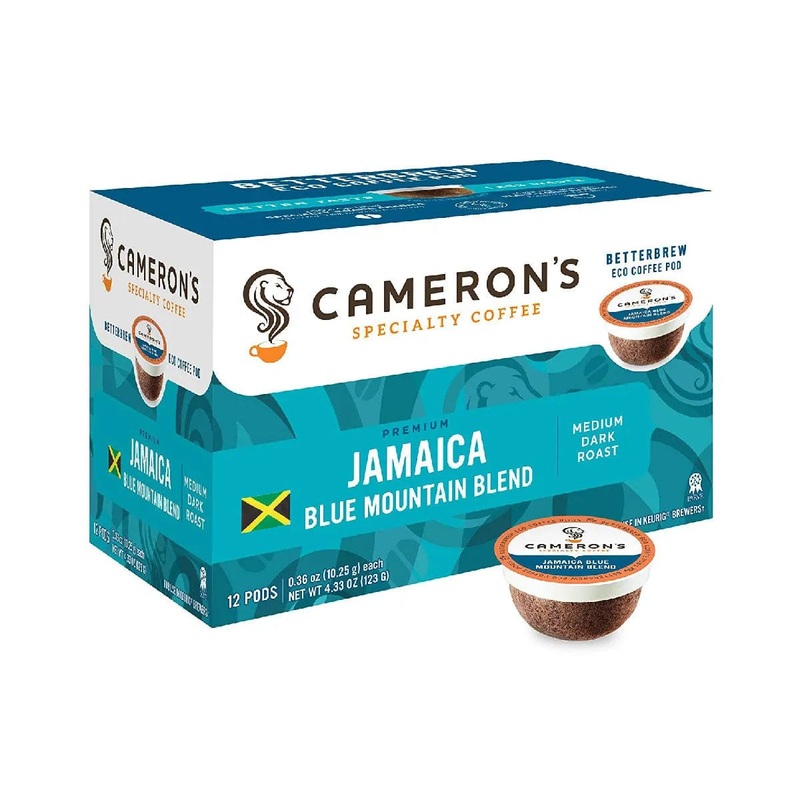 Cameron’s Jamaica Blue Mountain Single-Serve Coffee Eco Pods (Case of 72)