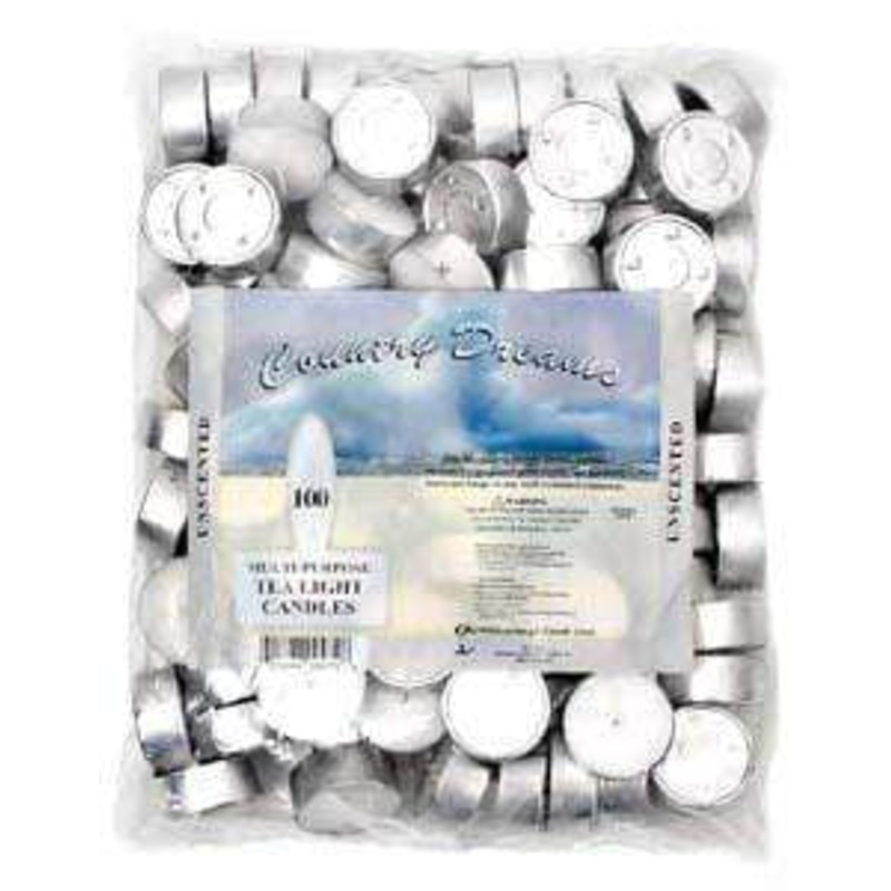 Unscented Tealights Bag of 100