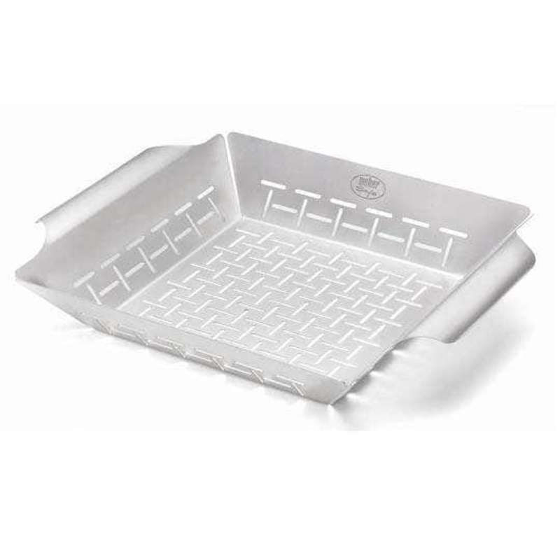 Weber Style Professional-Grade BBQ Vegetable Basket