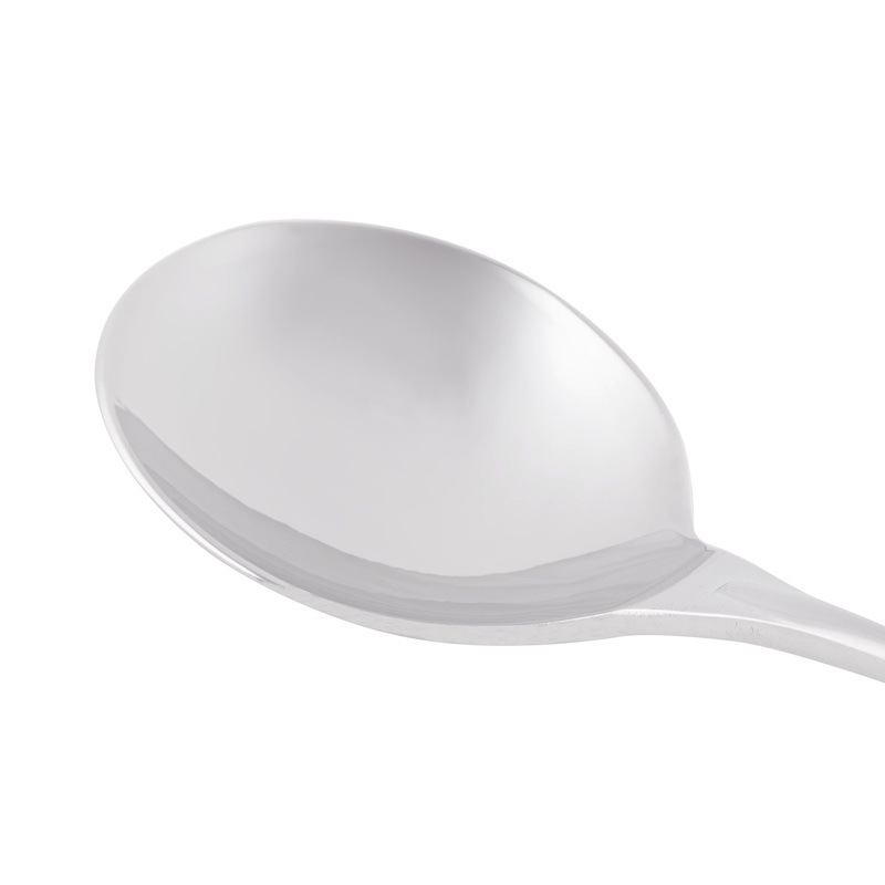 World Tableware 937 016 Slenda 6 3/8″ 18/8 Stainless Steel Extra Heavy Weight Bouillon Spoon – 12/Pack