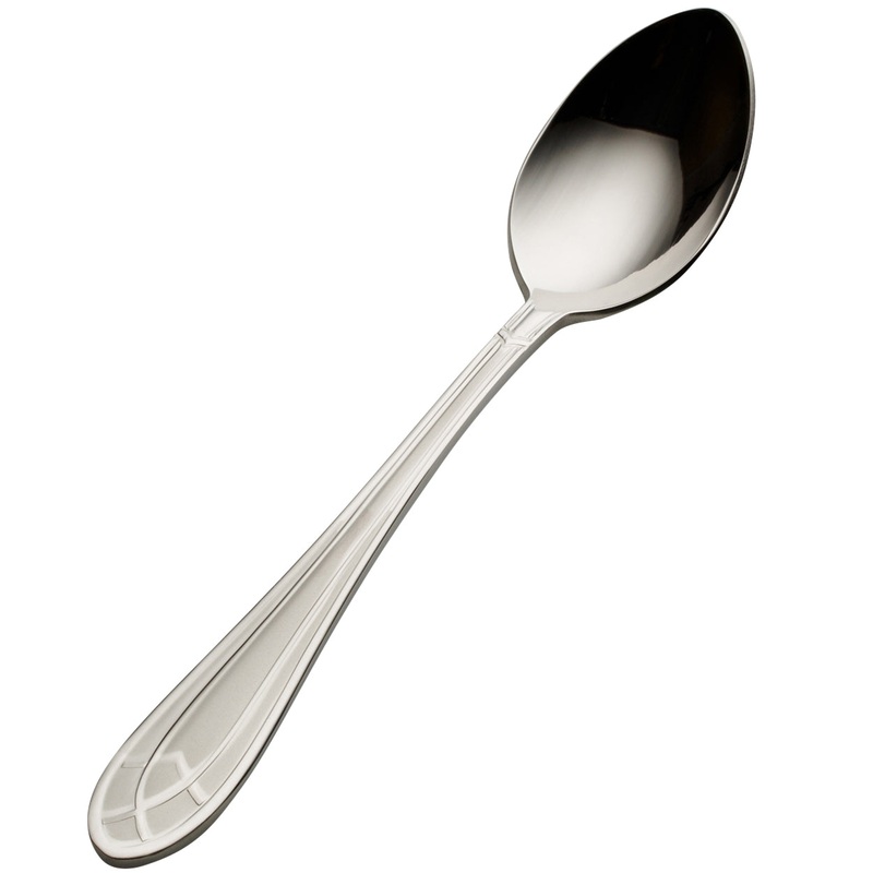 Bon Chef S1400 Viva 6 1/4″ 18/10 Stainless Steel Teaspoon – 12/Pack