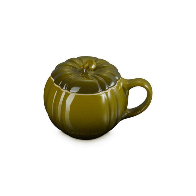 Le Creuset Pumpkin Mug with Lid – Olive
