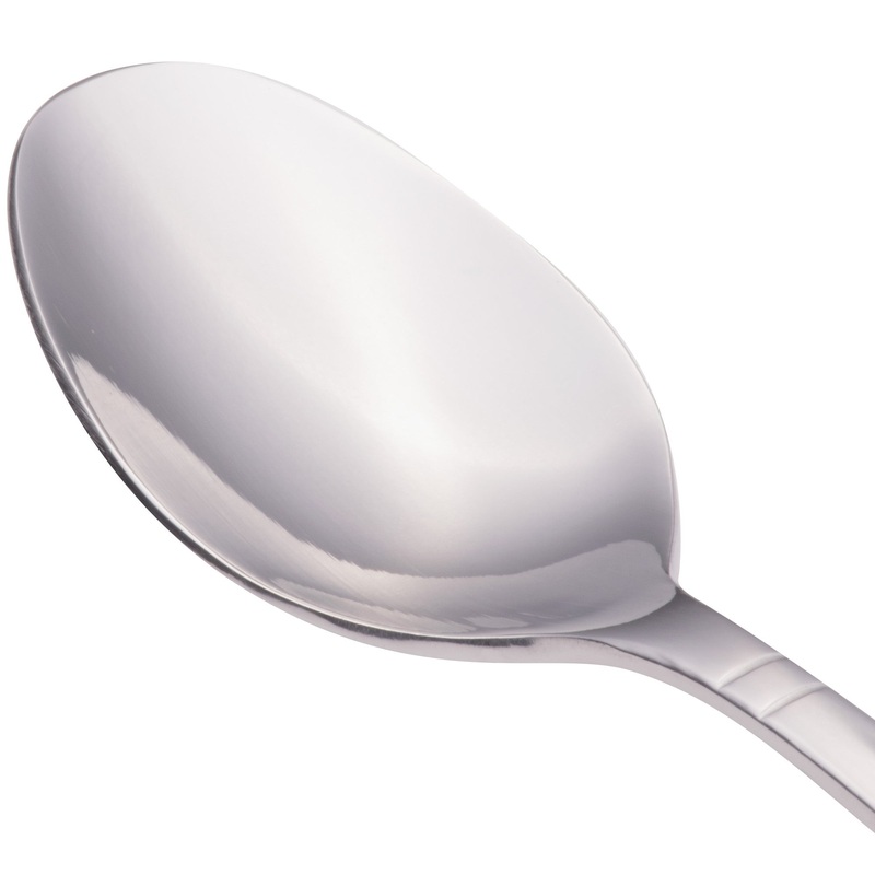 Walco 7007 Meteor 7 3/8″ 18/0 Stainless Steel Heavy Weight Dessert Spoon – 12/Pack