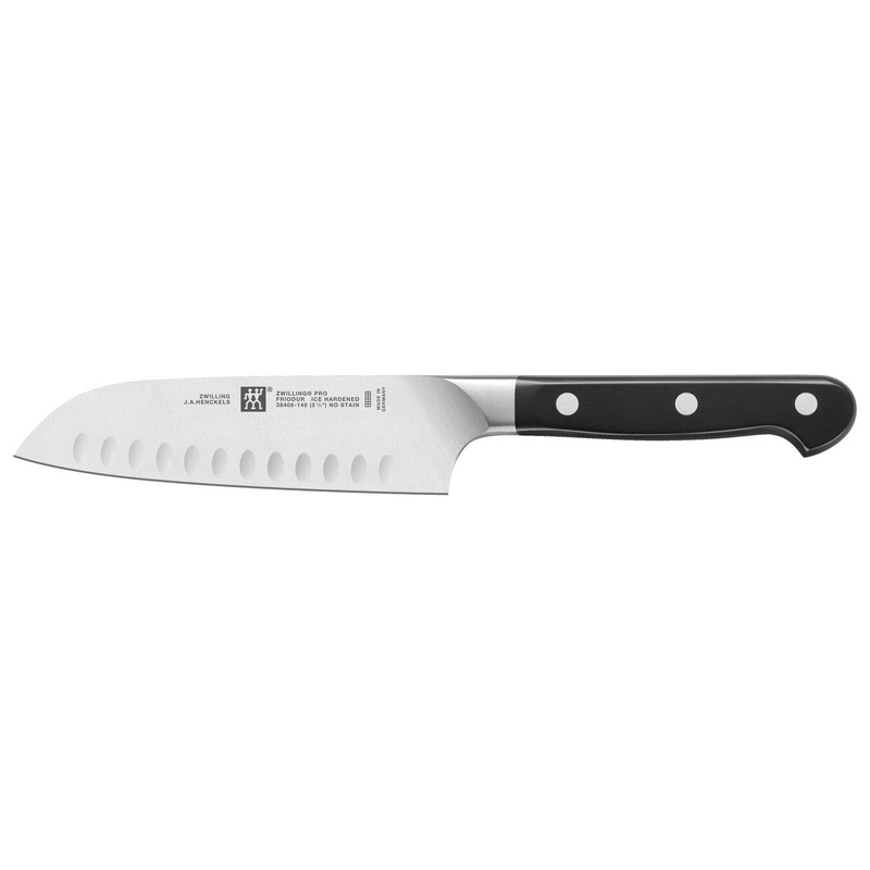 Zwilling Pro Stainless Steel Hollow Edge Santoku Knife, 5.5-Inches