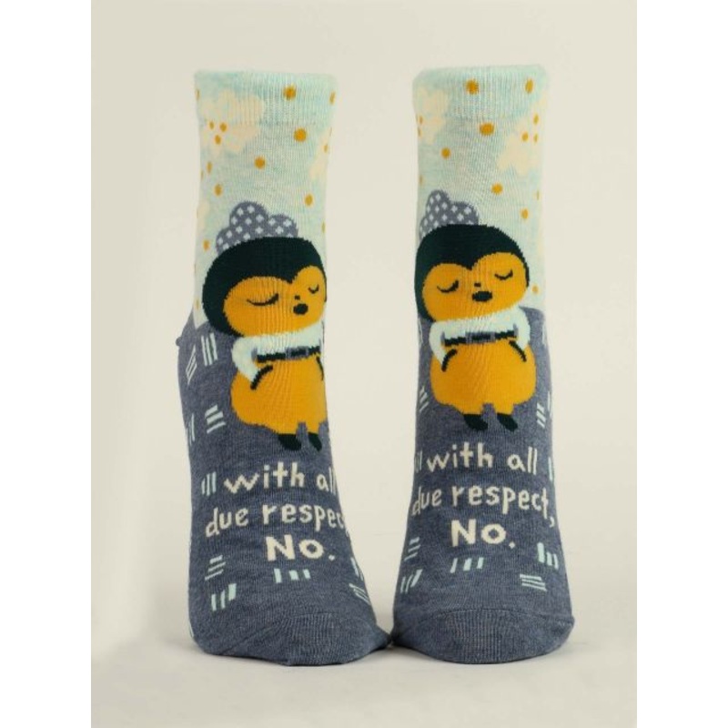 Blue Q Women’s Ankle Socks- With All Due Respect, No.