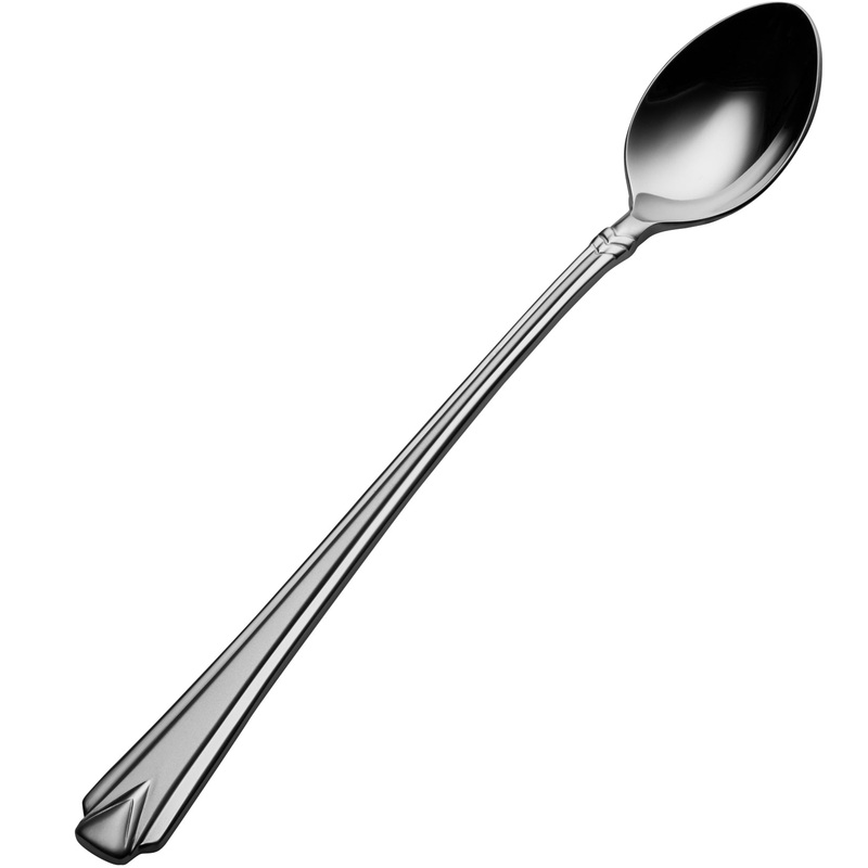 Bon Chef S1302 Gothic 7 7/16″ 18/10 Stainless Steel Iced Tea Spoon – 12/Pack
